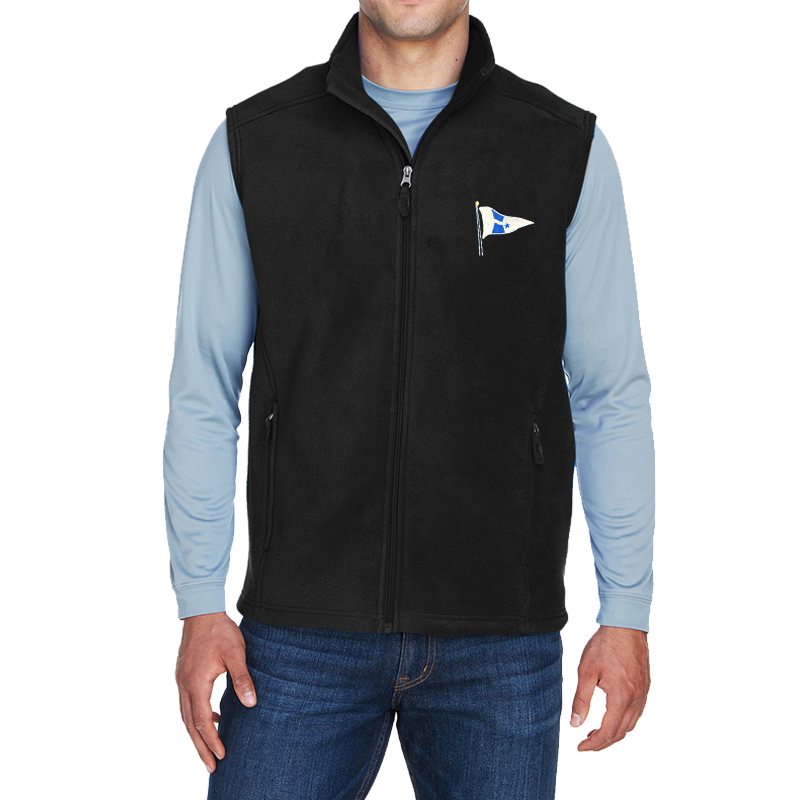 WYC Mens Embroidered Midweight Fleece Vest