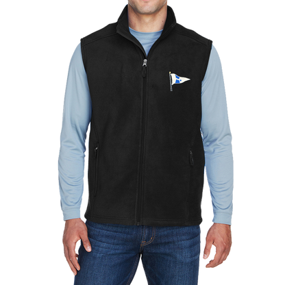 WYC Mens Embroidered Midweight Fleece Vest