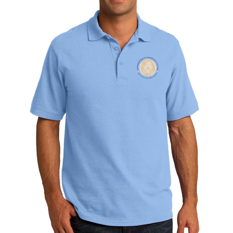 CCAP Mens Embroidered Core Blend Pique Polo