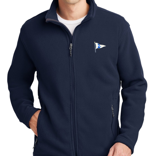 WYC Mens Embroidered Midweight Fleece Jacket