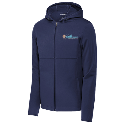 CCAP Navy Embroidered Sport-Tek Soft Shell Hooded Jacket