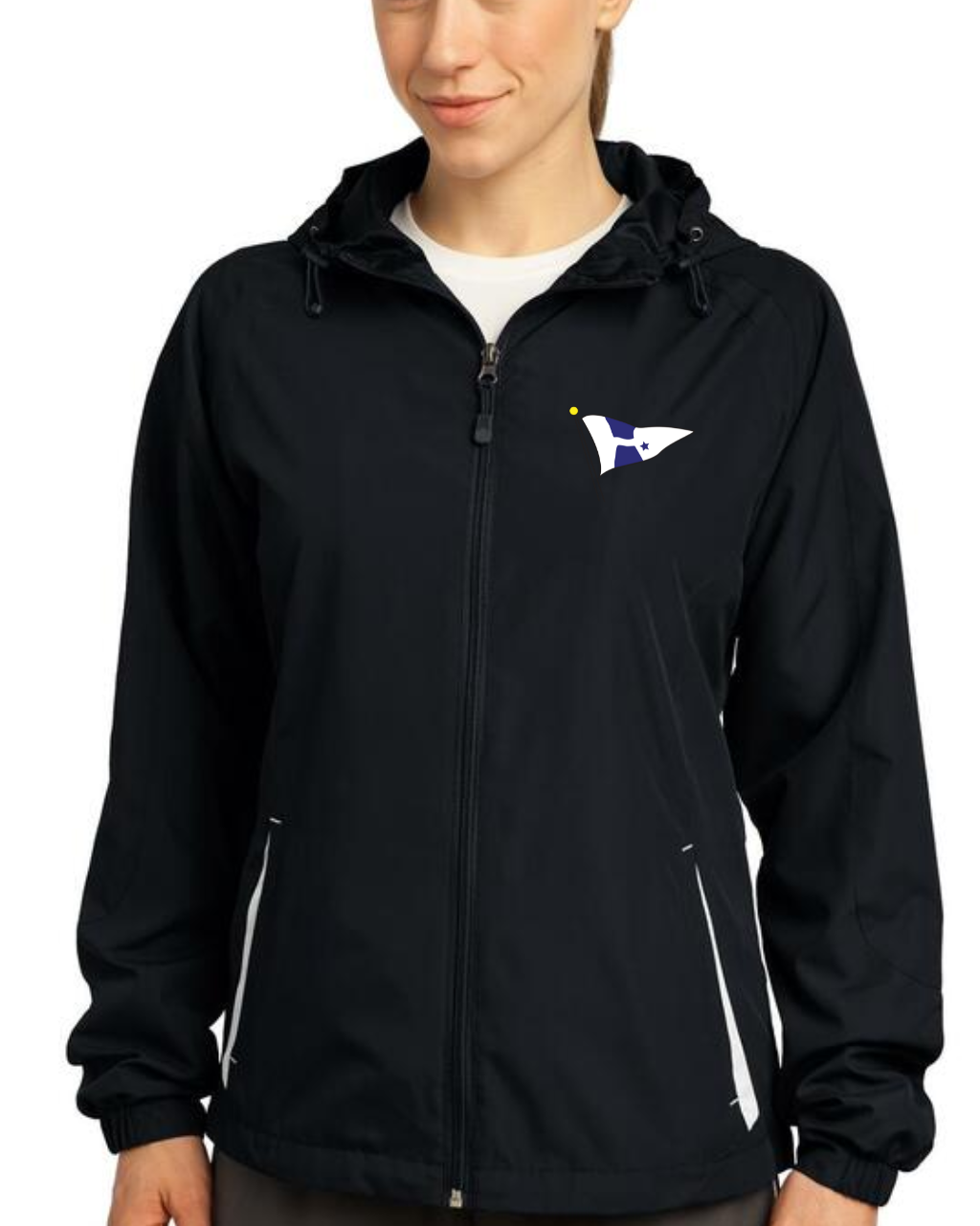WYC Sport-Tek Ladies Colorblock Hooded Raglan Jacket